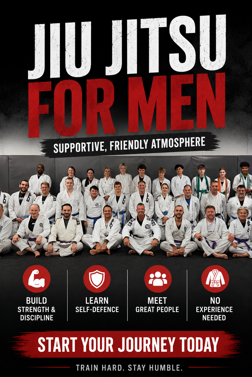 EWF Jiu Jitsu Market Harborough Facebook ad: Try Jiu Jitsu in Market Harborough