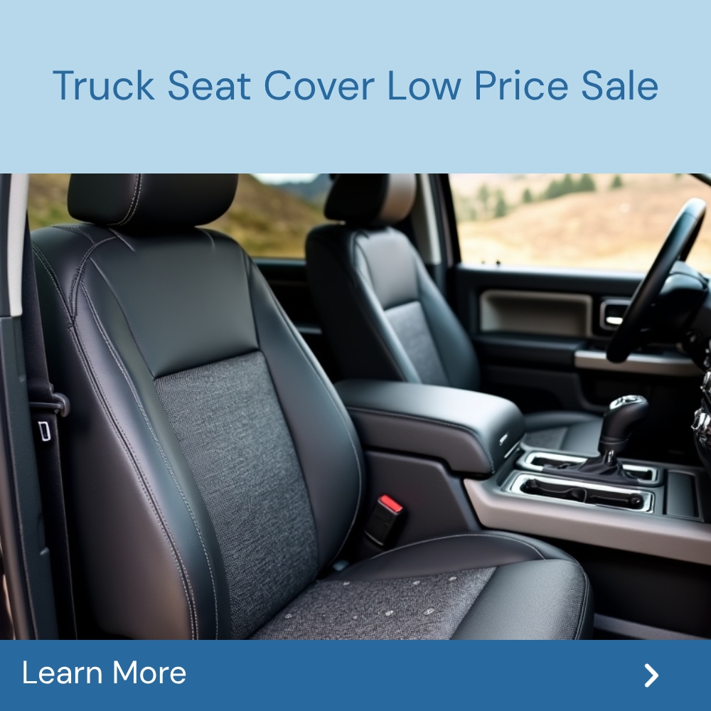 TrendingResults Sparktrail Facebook ad: Truck Seat Cover Low Price Sale!