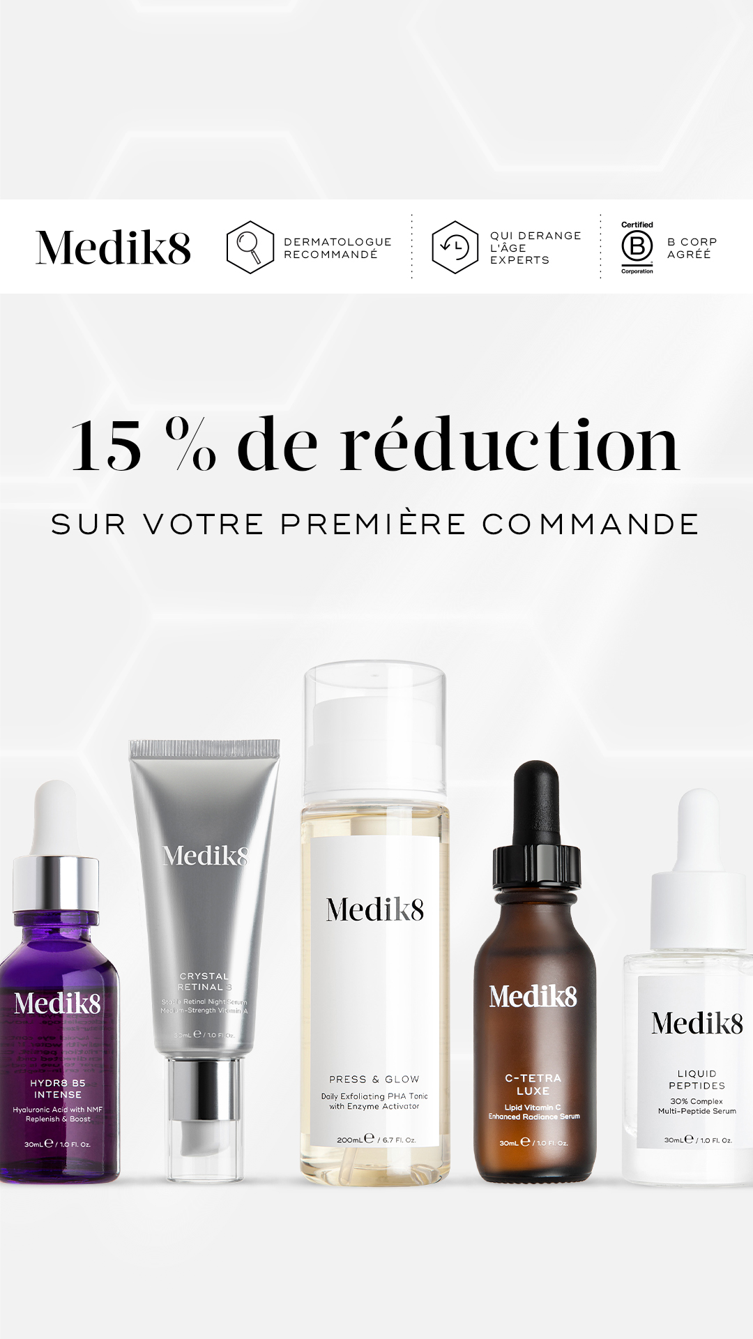 Medik8 Facebook ad