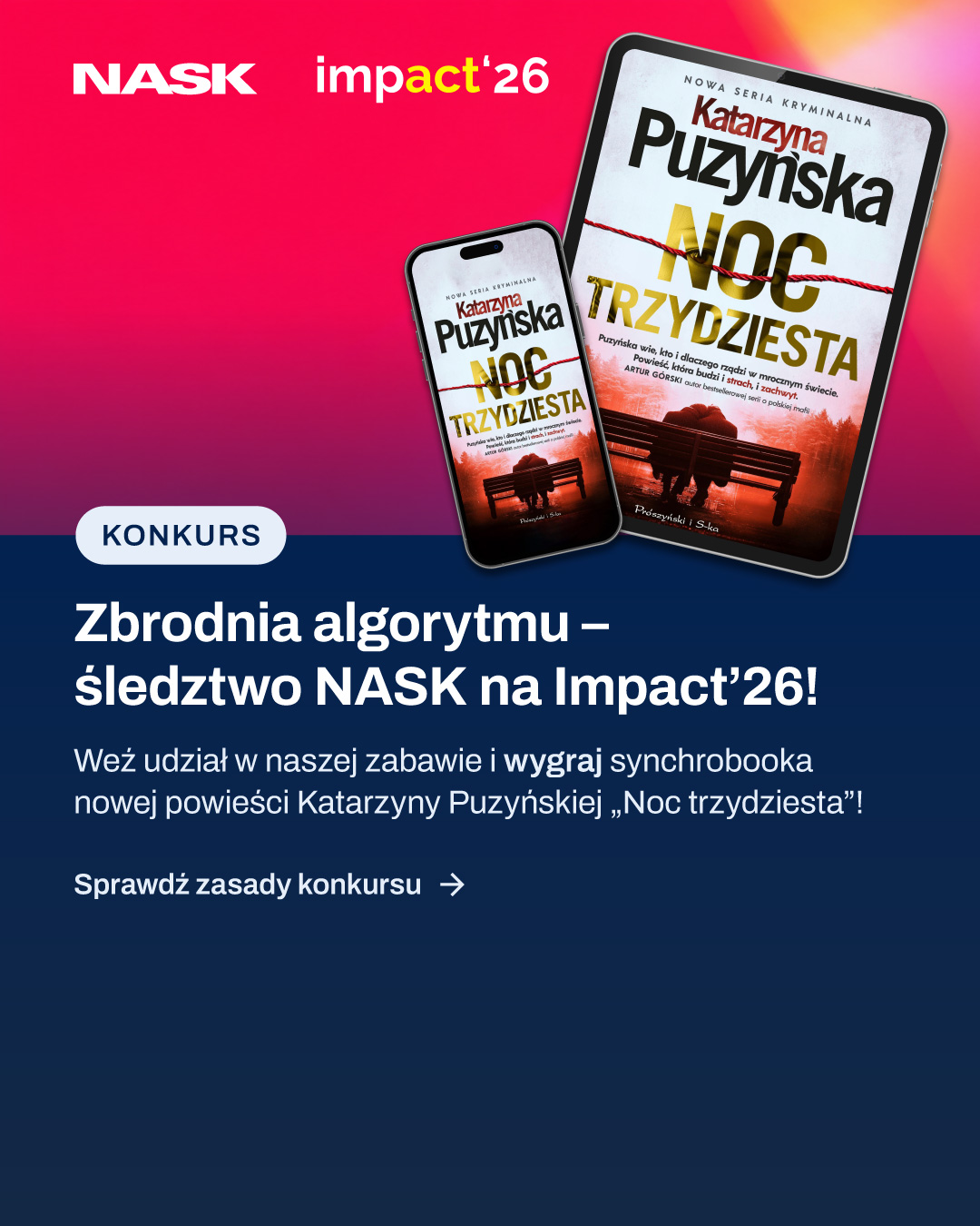 NASK Facebook ad: Konkurs Zbrodnia algorytmu!