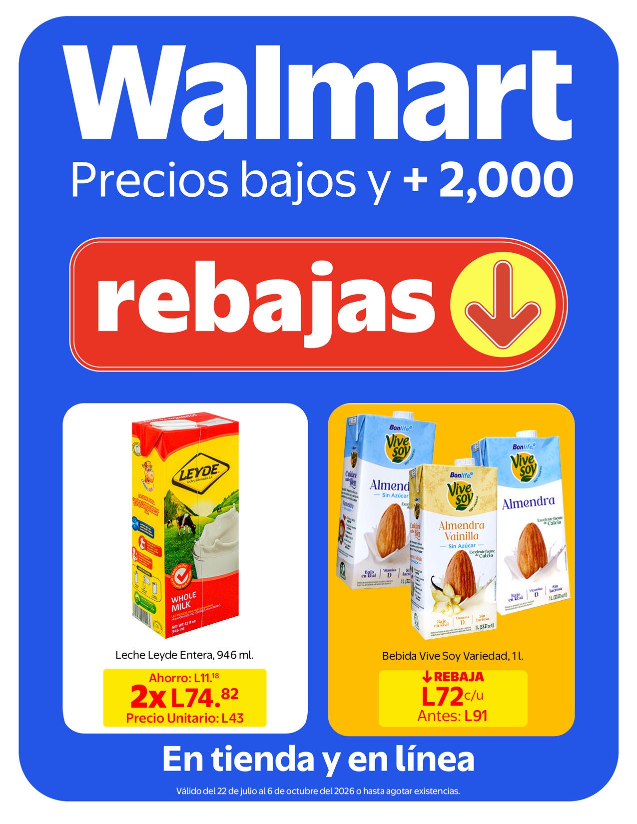 Walmart Honduras Facebook ad: Precios bajos y +2,000 rebajas listas para que…