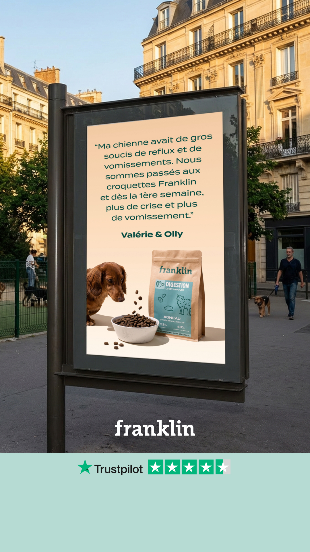 Franklin Pet Food Facebook ad