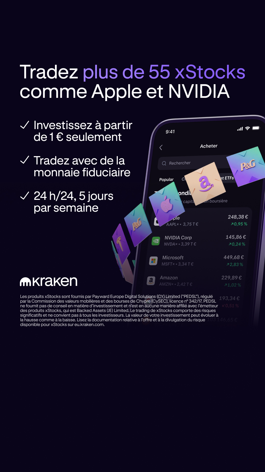Kraken Digital Asset Exchange Facebook ad