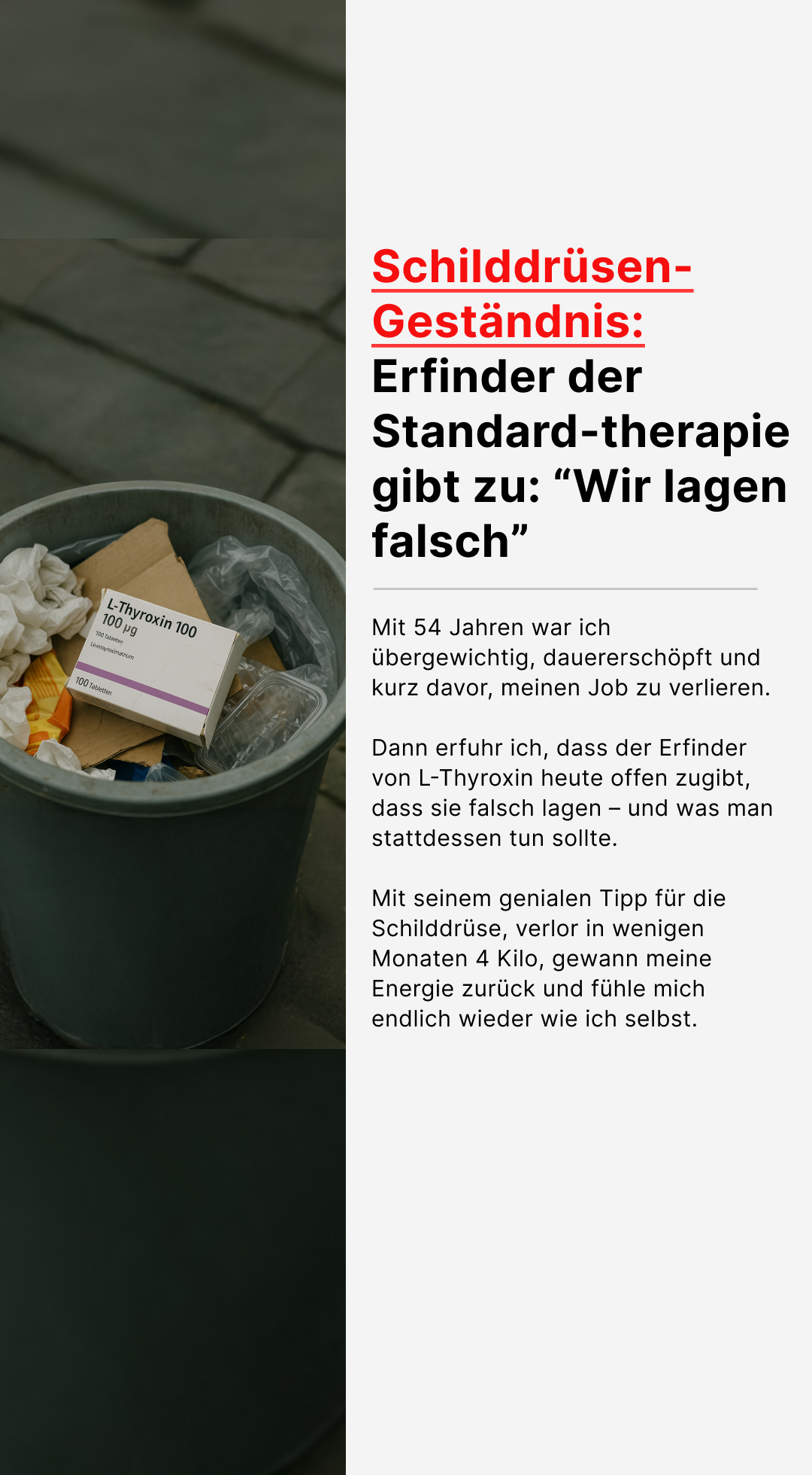 Mission Schilddrüse Facebook ad