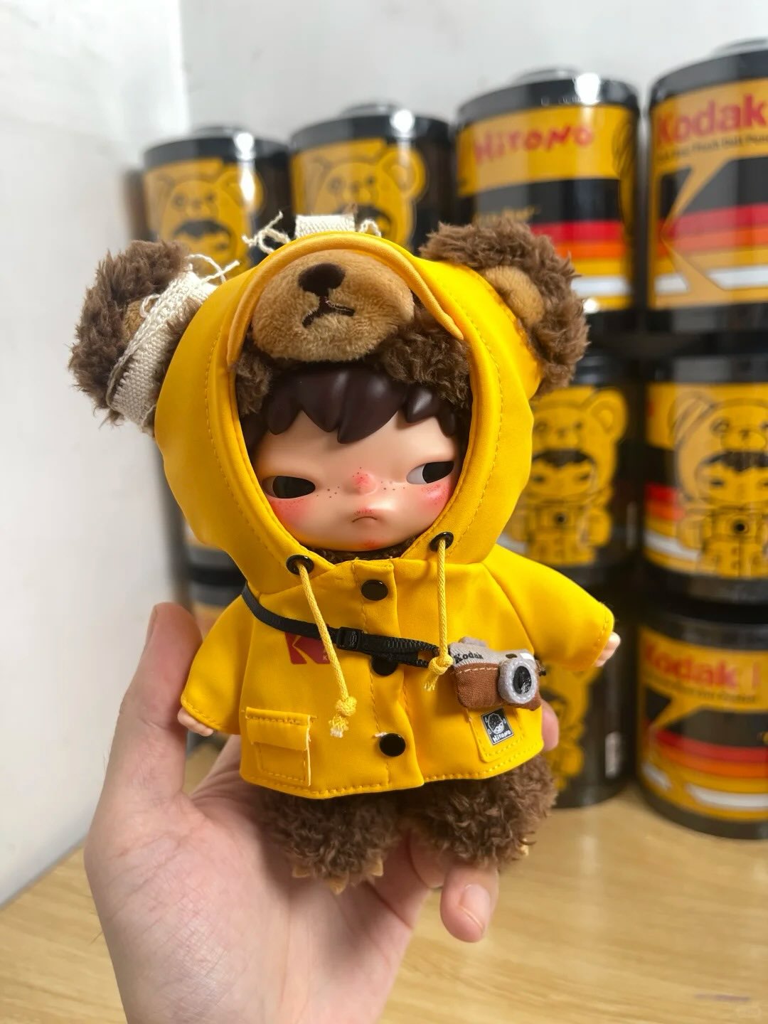 Whoopea Blind Box Facebook ad: So adorable Popmart Hirono Kodak little bear plush…