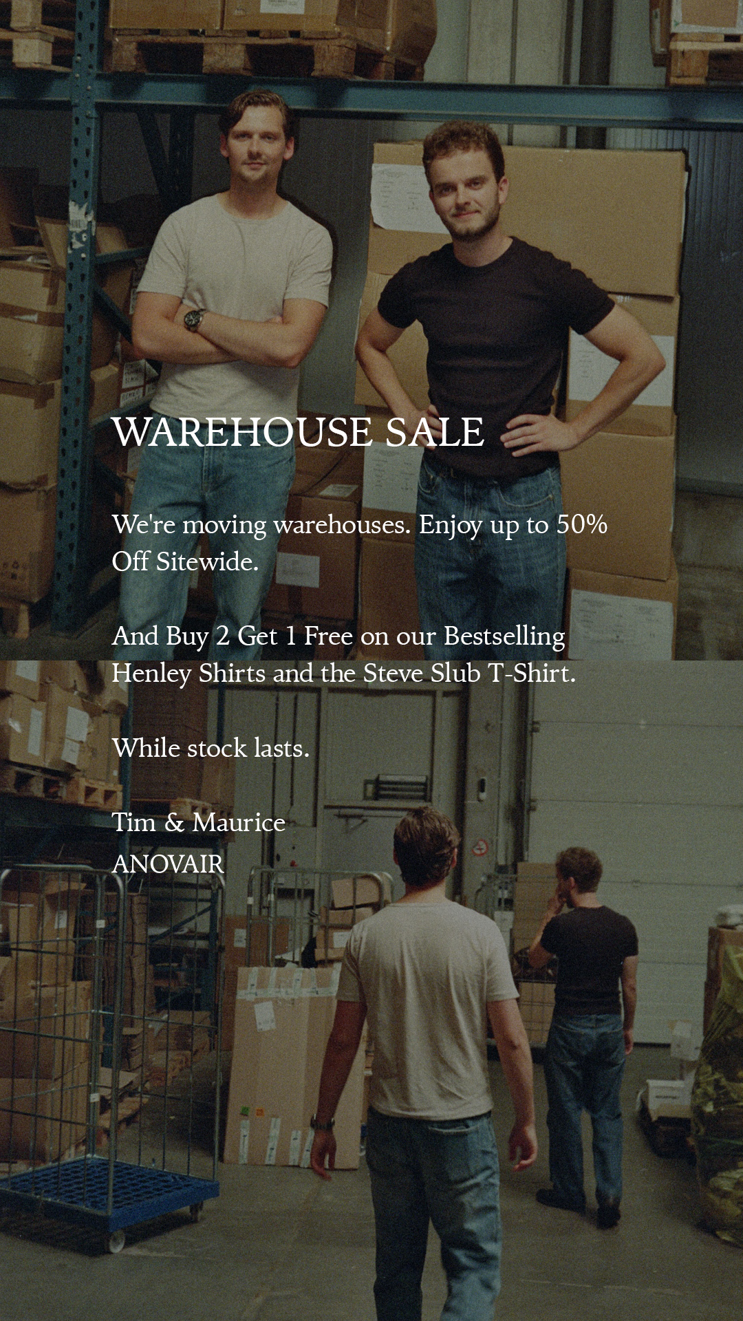 Anovair Facebook ad: Up to 50% Off