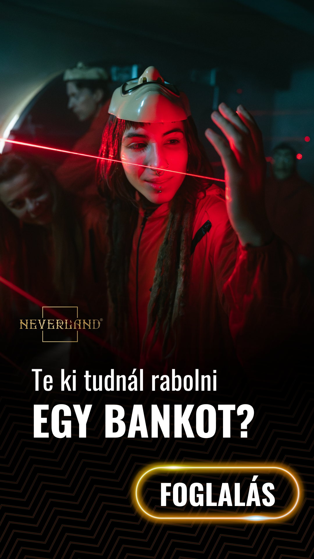 Neverland Bar • Escape Room • Pizzeria Facebook ad