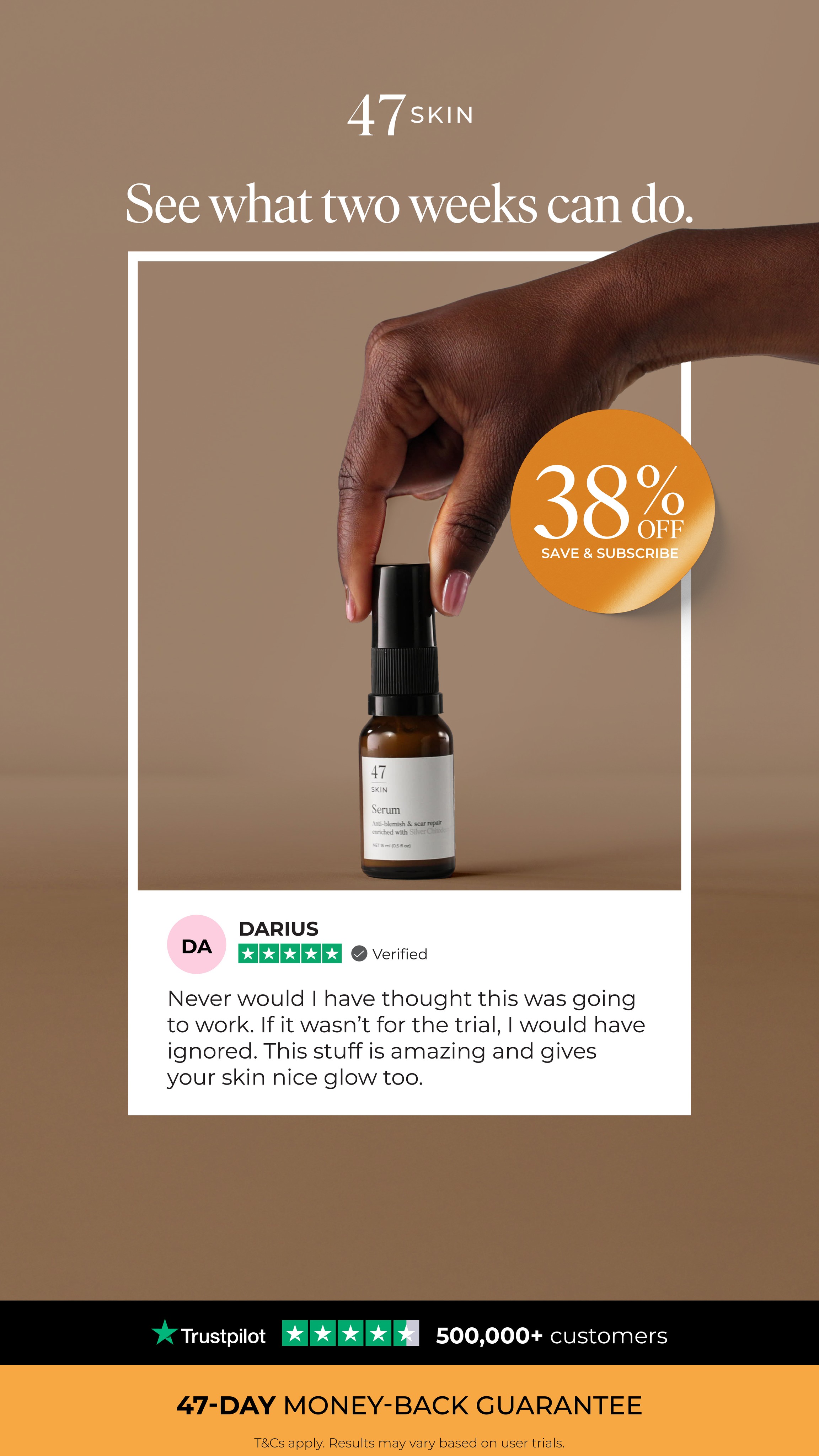 47Skin Facebook ad