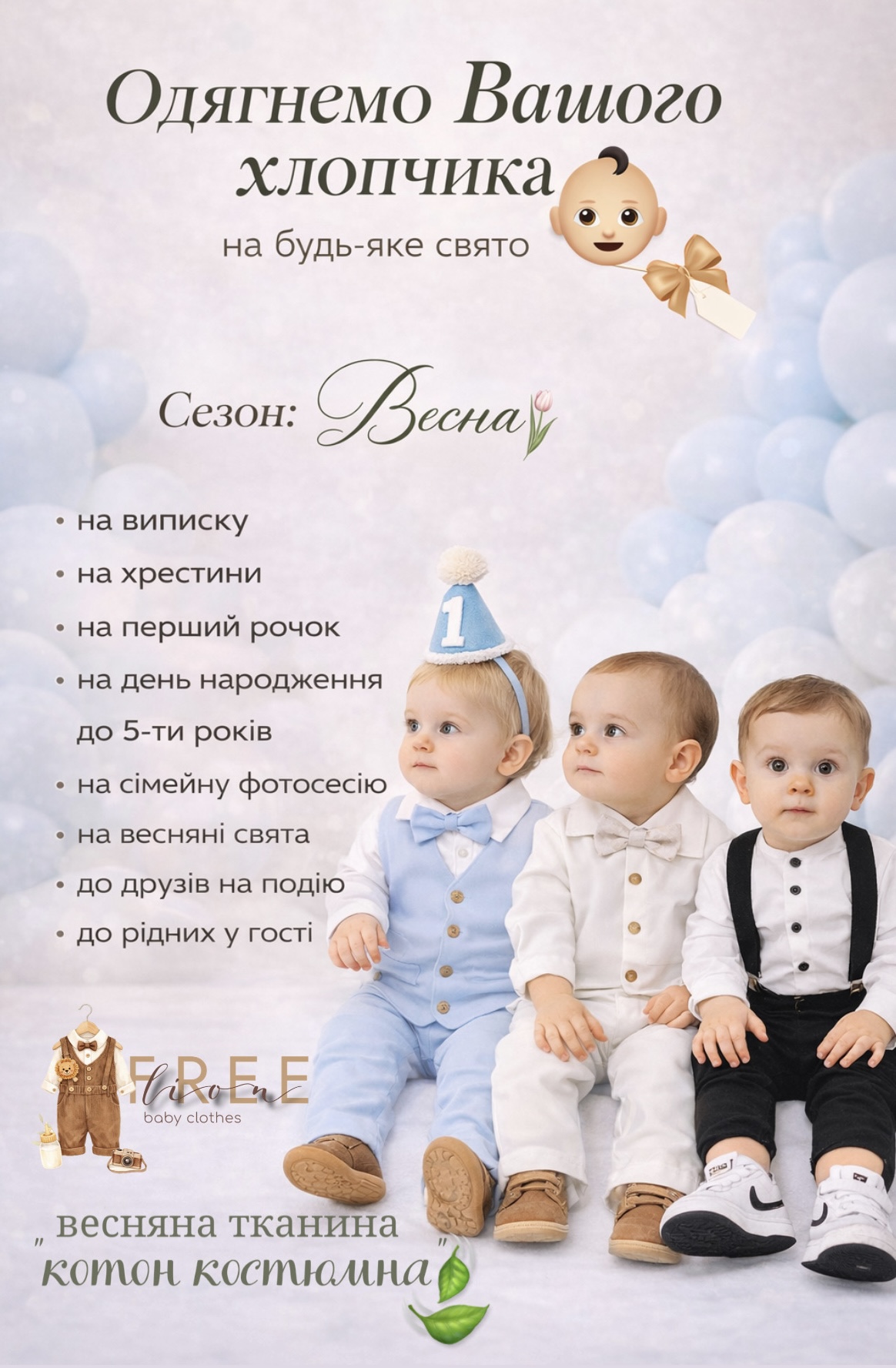 Freelion.babyshop Facebook ad: Ви вже придивлялись наші образи…