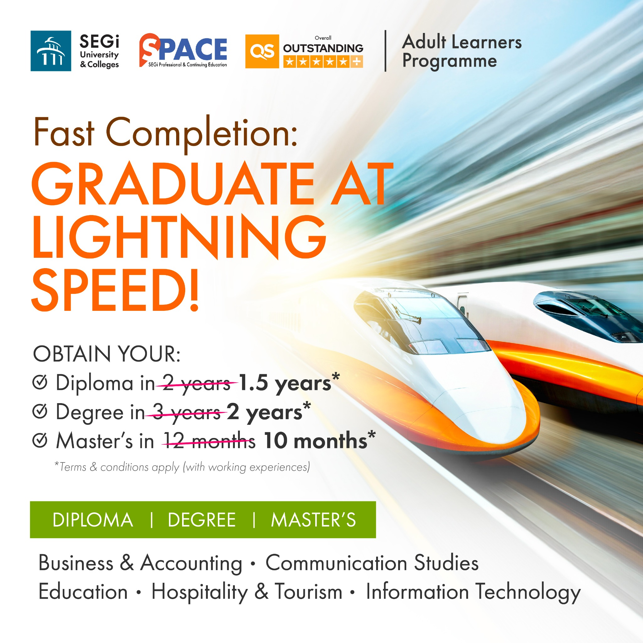 SEGi University & Colleges Facebook ad