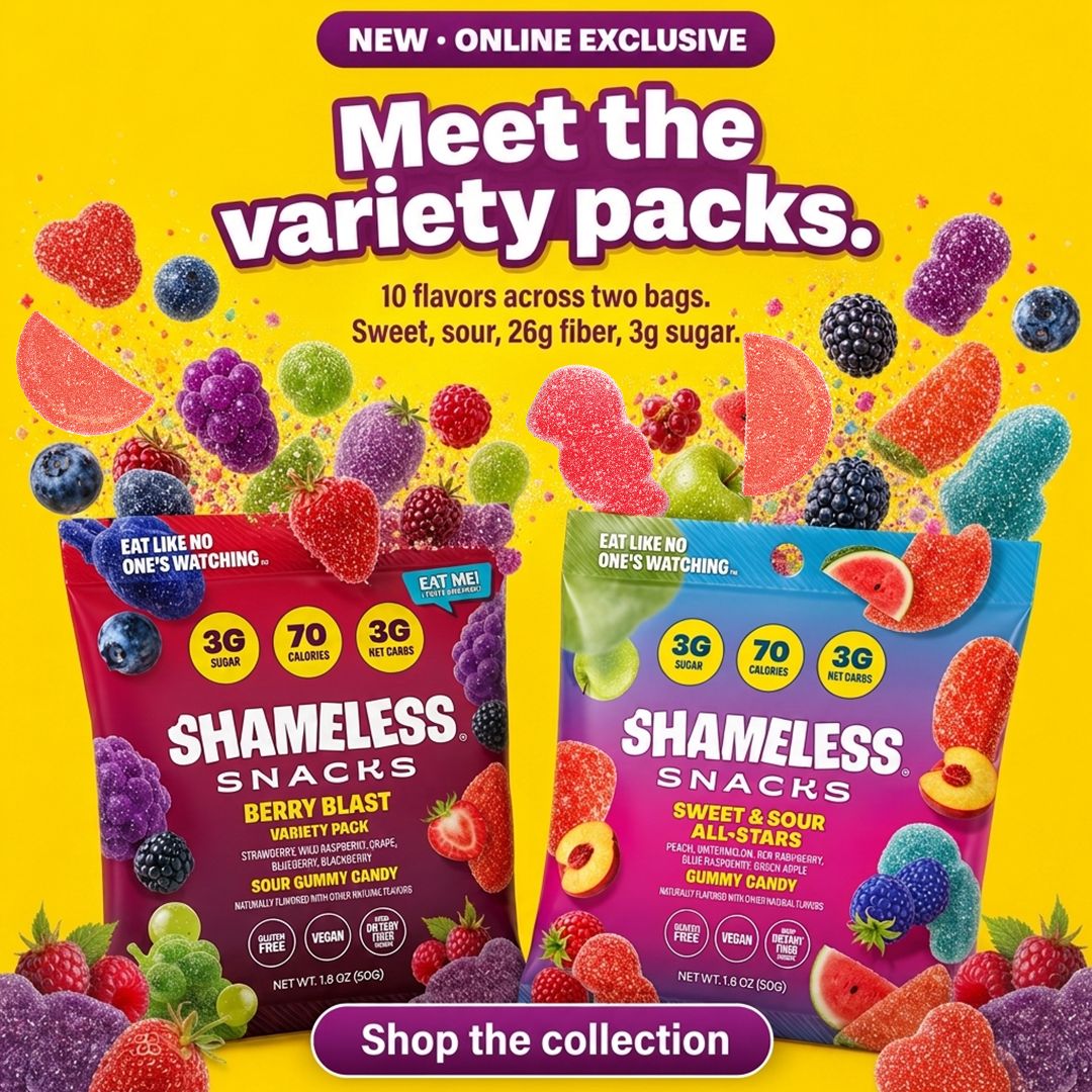 Shameless Snacks Facebook ad