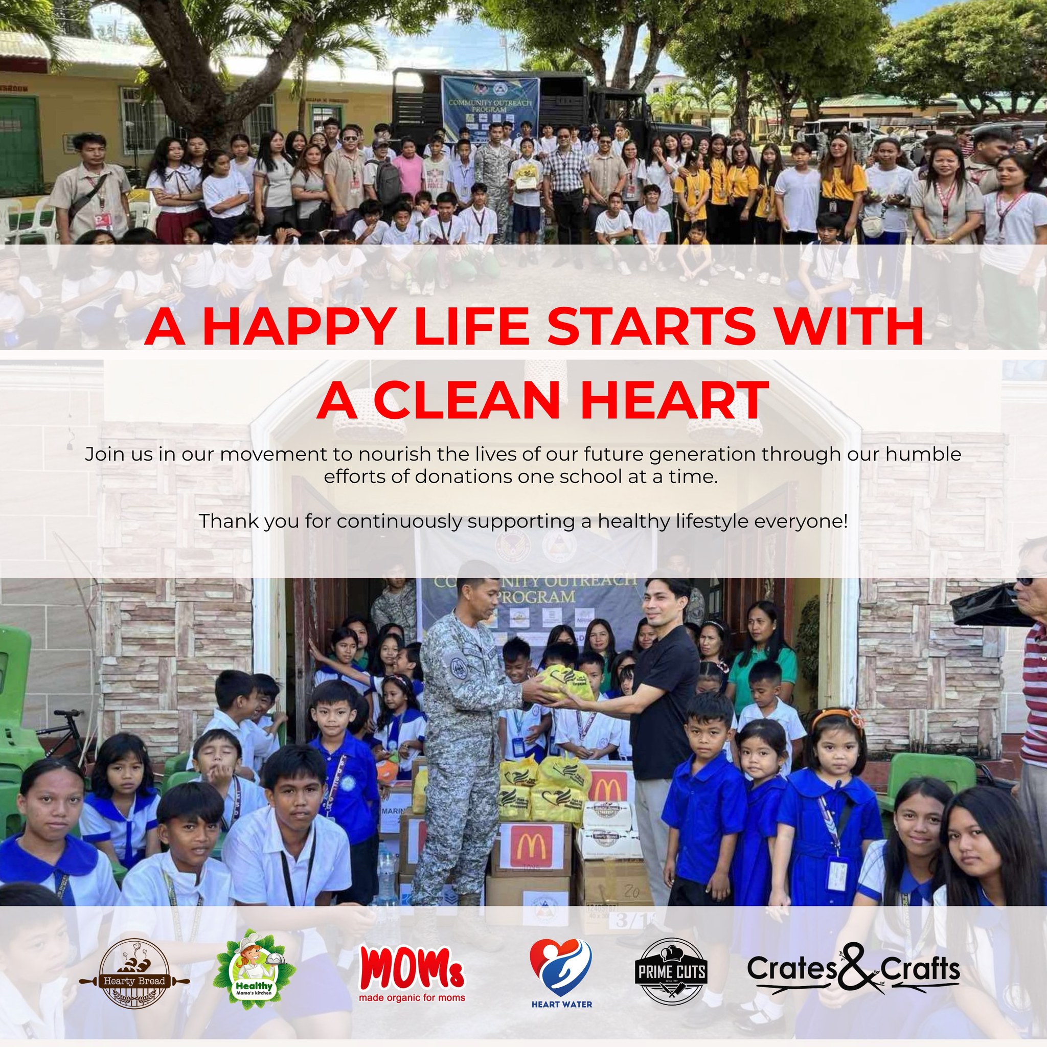 Hearty Bread Facebook ad: We make a living by what we get.