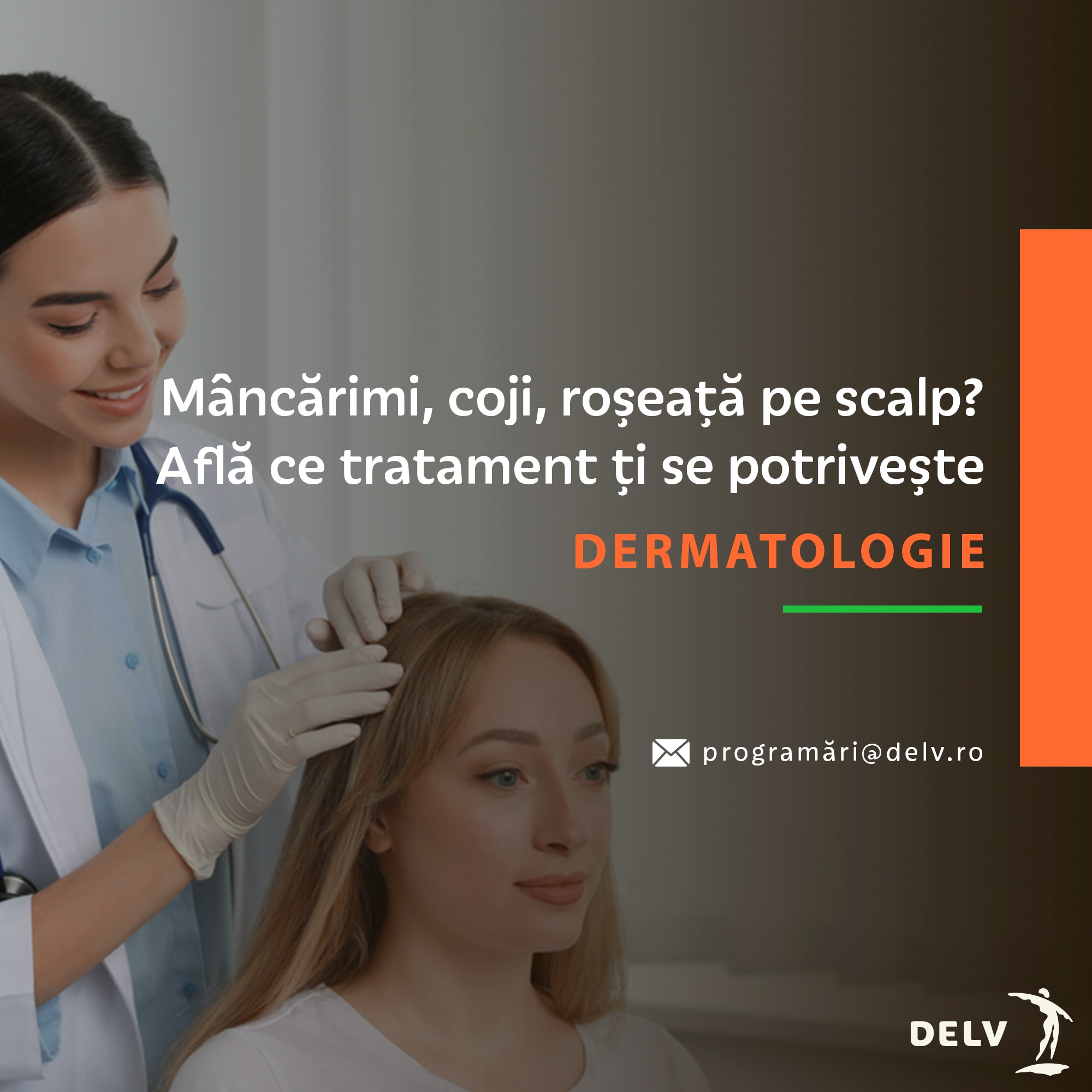 DELV - Centru Medical Facebook ad: Dermatologie - Solicită o programare