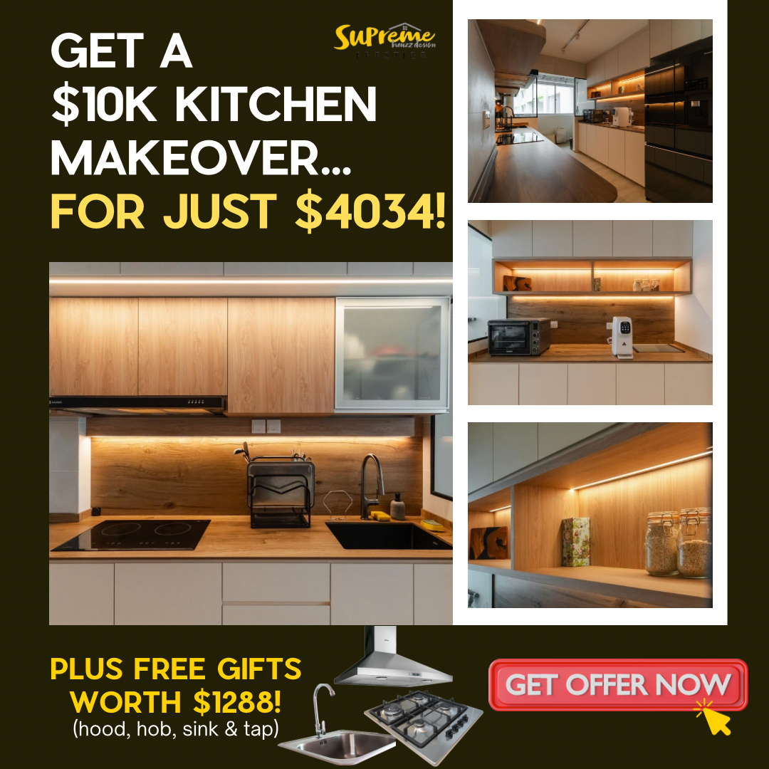 Supreme Houzz Design - Central 至上家设计 Facebook ad: Get kitchen makeover here