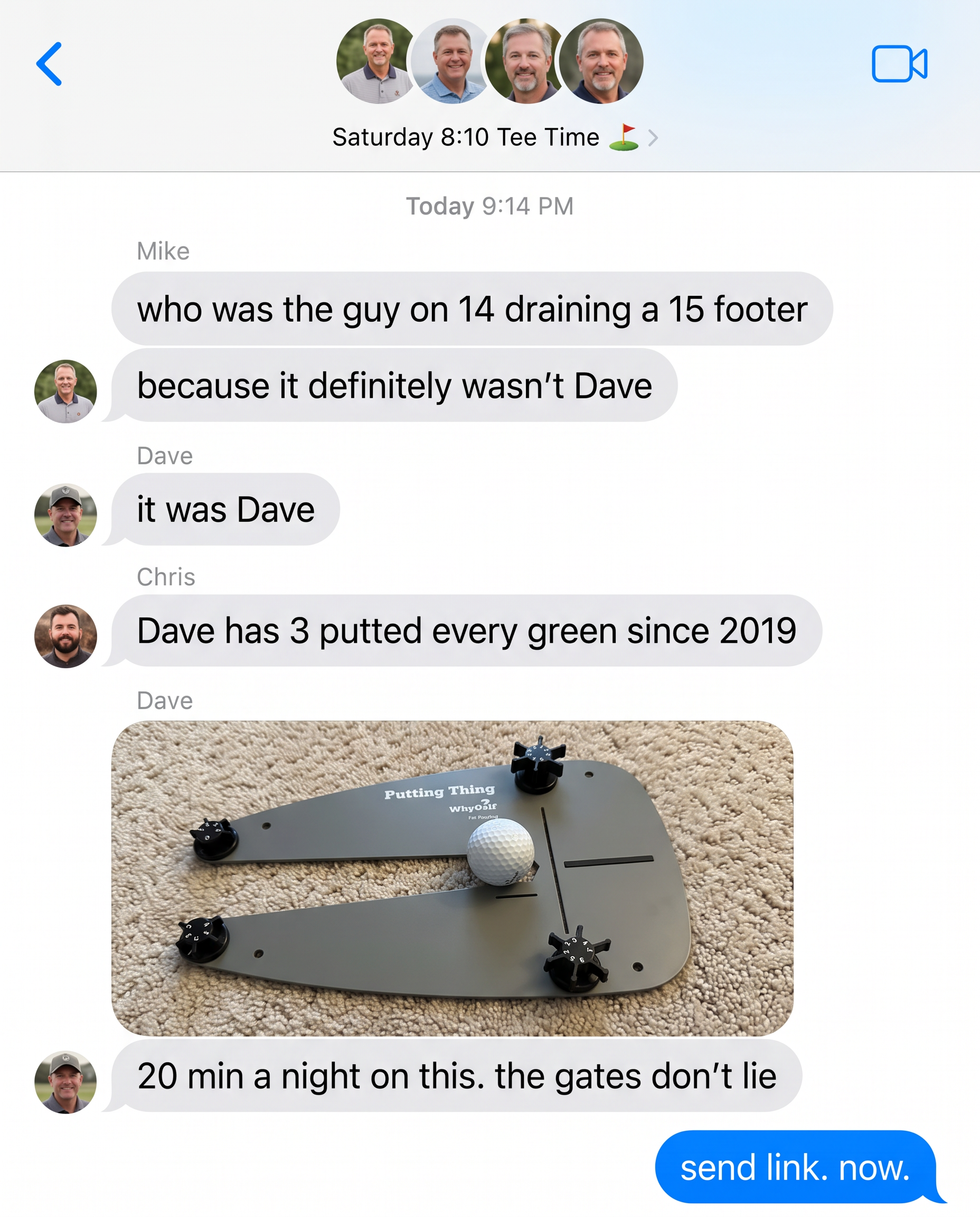 WhyGolf Facebook ad: Shop the #1 Putting Aid in Golf