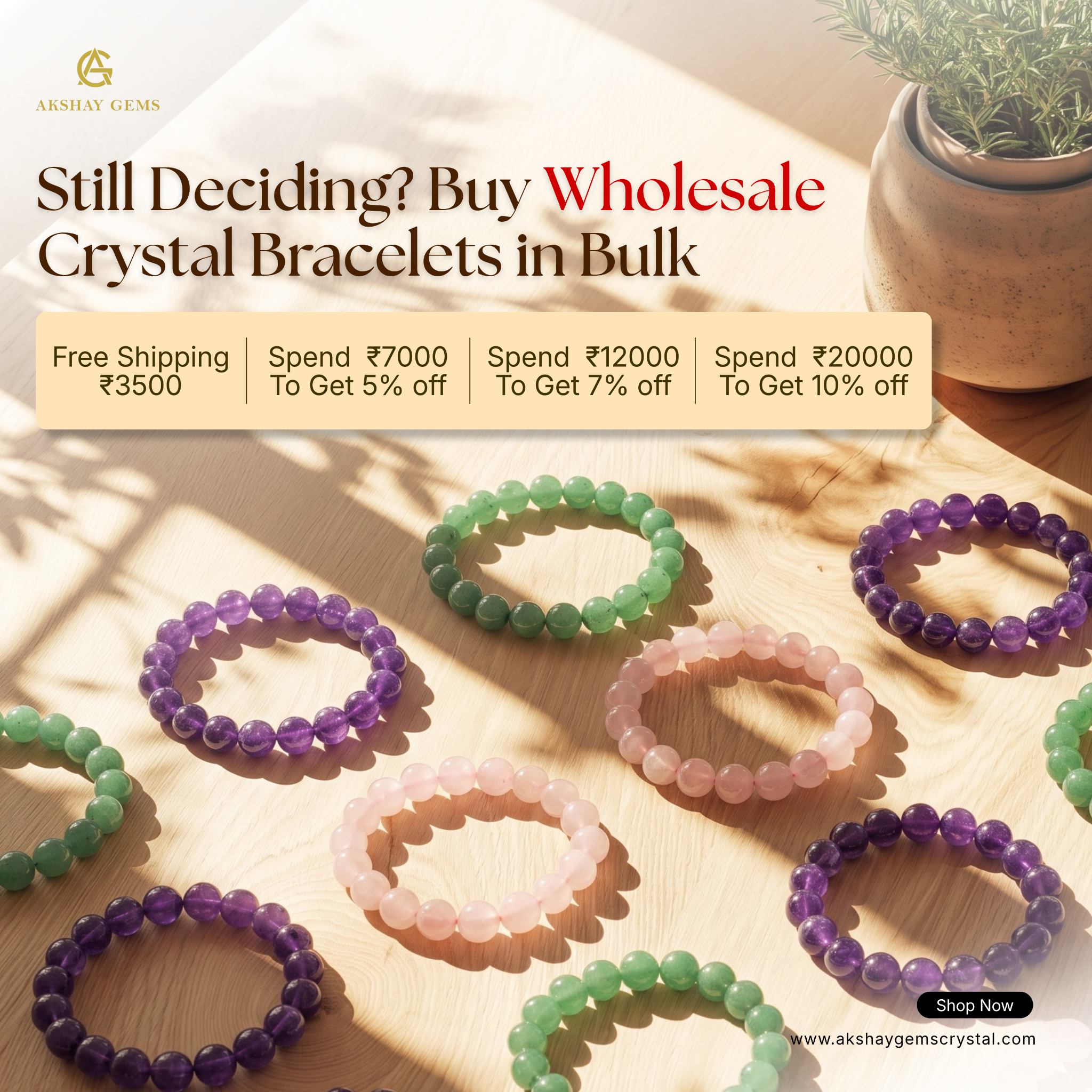 Akshay Gems Crystal Facebook ad