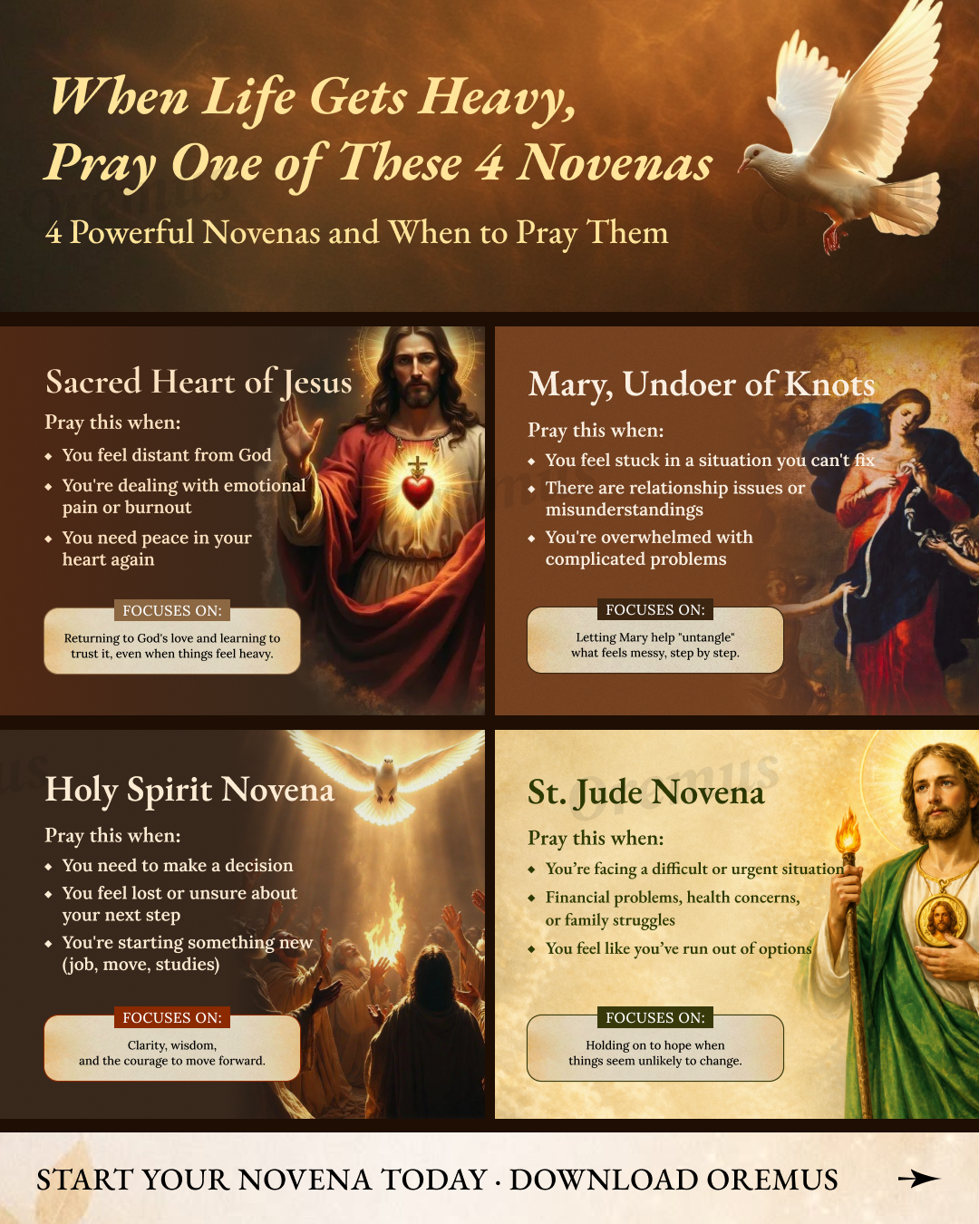 Oremus - Catholic Bible & Prayer Facebook ad
