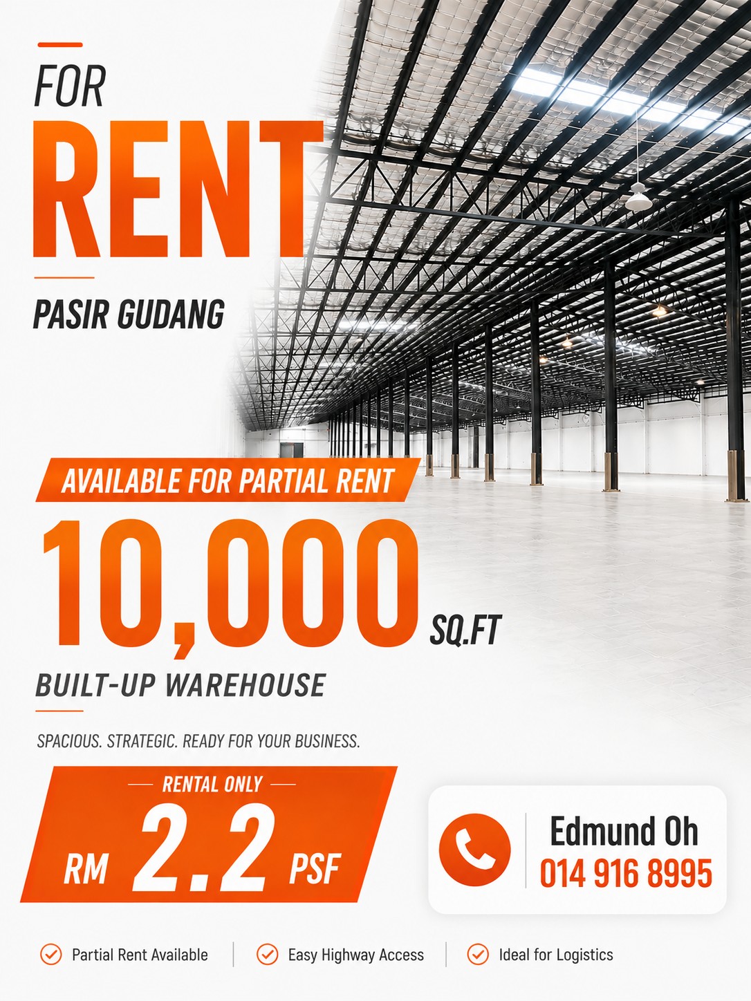新山地产老油条 Facebook ad: FOR RENT
