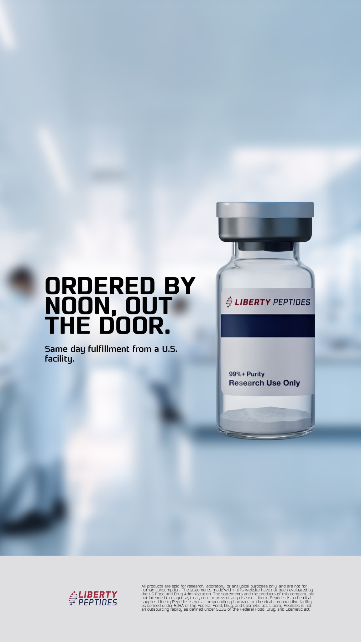 Liberty Peptides Facebook ad