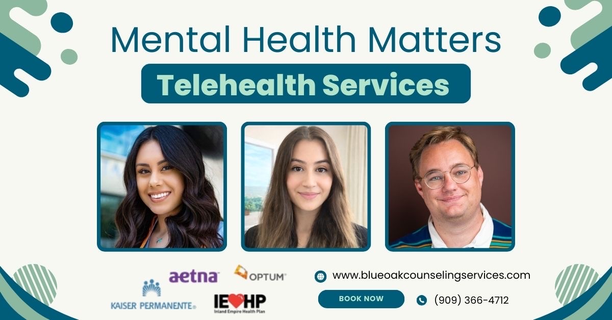 Blue Oak Counseling Services Facebook ad: Online Therapy for Adults & Teens in California | Blue Oak…