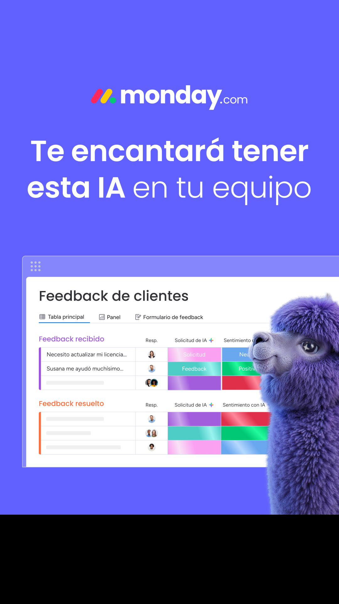 monday.com Facebook ad