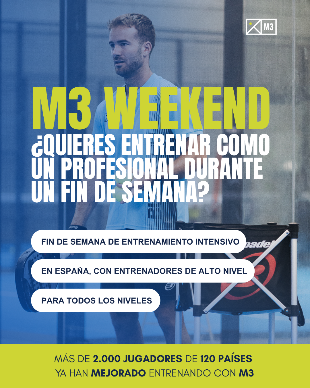 M3 Padel Academy Facebook ad
