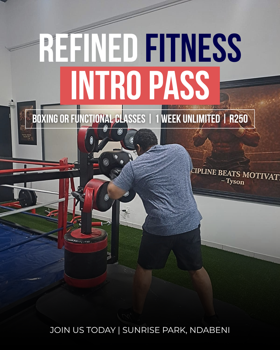 Refined Fitness Facebook ad: Come join Refined Fitness today!
