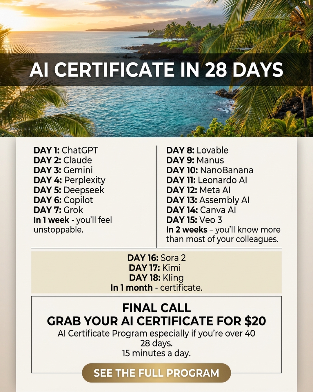 AI Simplified Facebook ad
