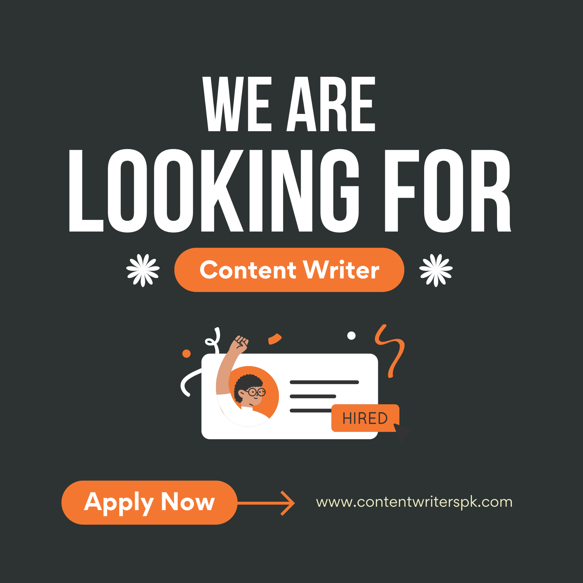 Content Writers Services Facebook ad: Writers & Online Tutors
