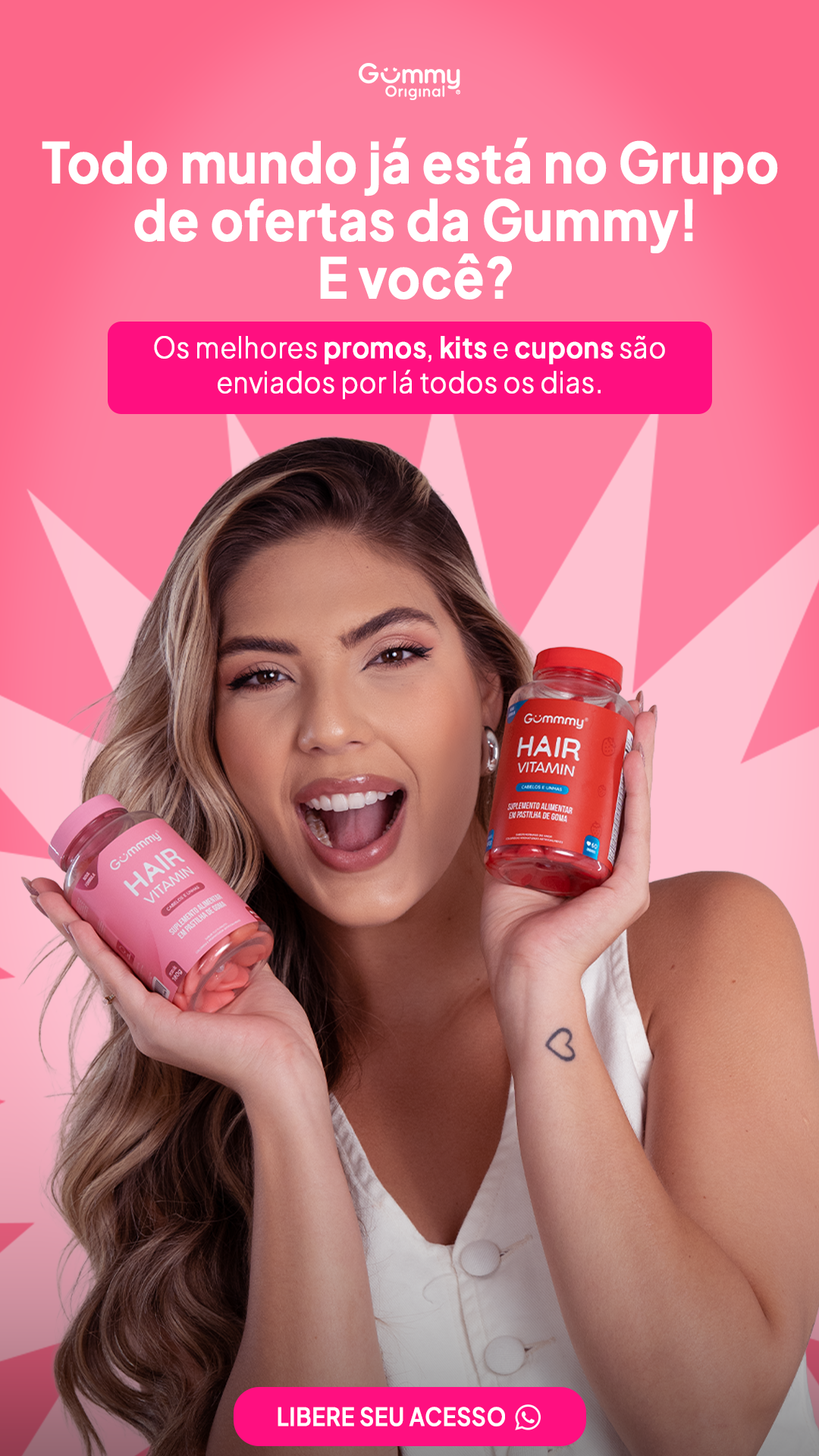 Gummy Hair Vitamin Facebook ad