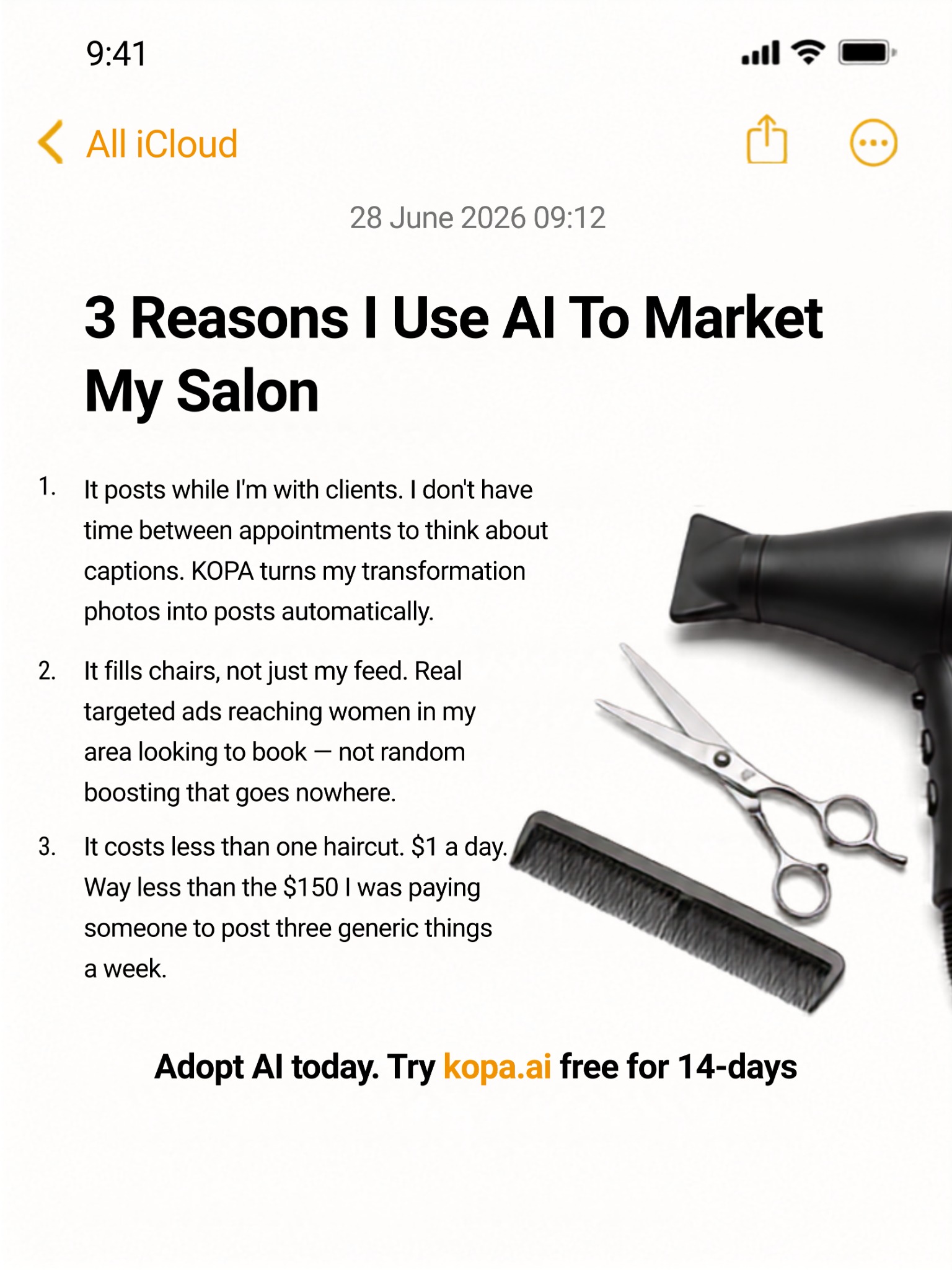 Jessica Smith Facebook ad: More Clients, Starting This Week