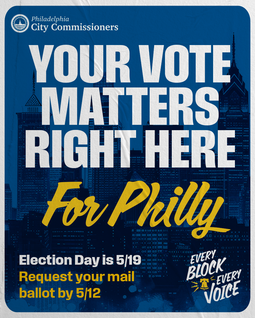 Philadelphia City Commissioners Facebook ad: Request your mail ballot by 5/12
