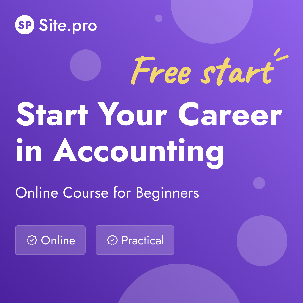 Site.pro - AI Website Builder & ERP Facebook ad: Unlock Free UAE Accounting Course
