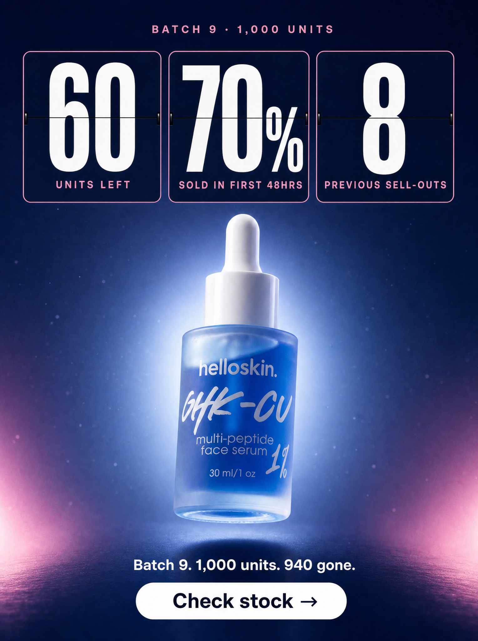 Helloskin Facebook ad