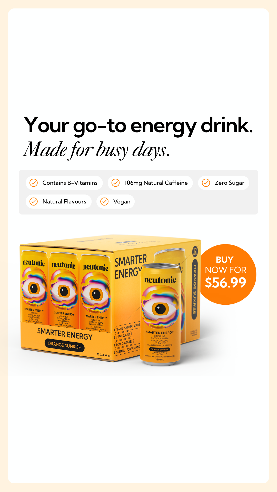 Neutonic Facebook ad