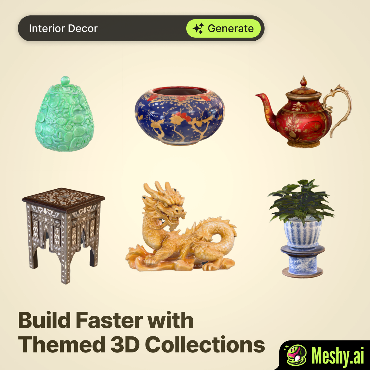 Meshy Facebook ad