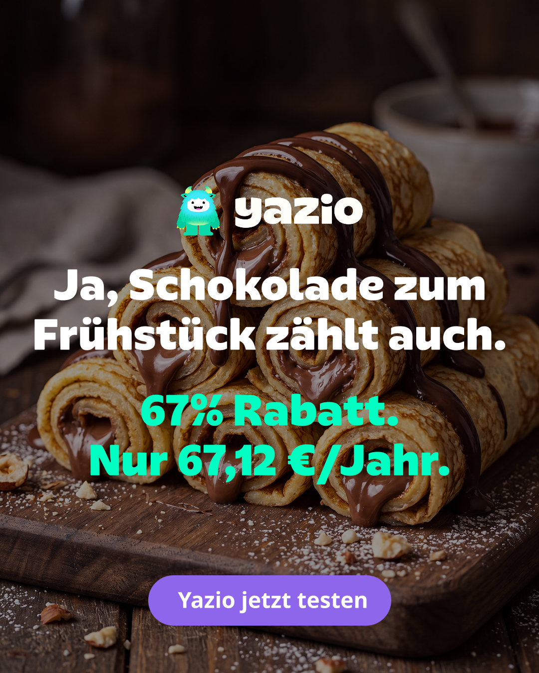 YAZIO Facebook ad