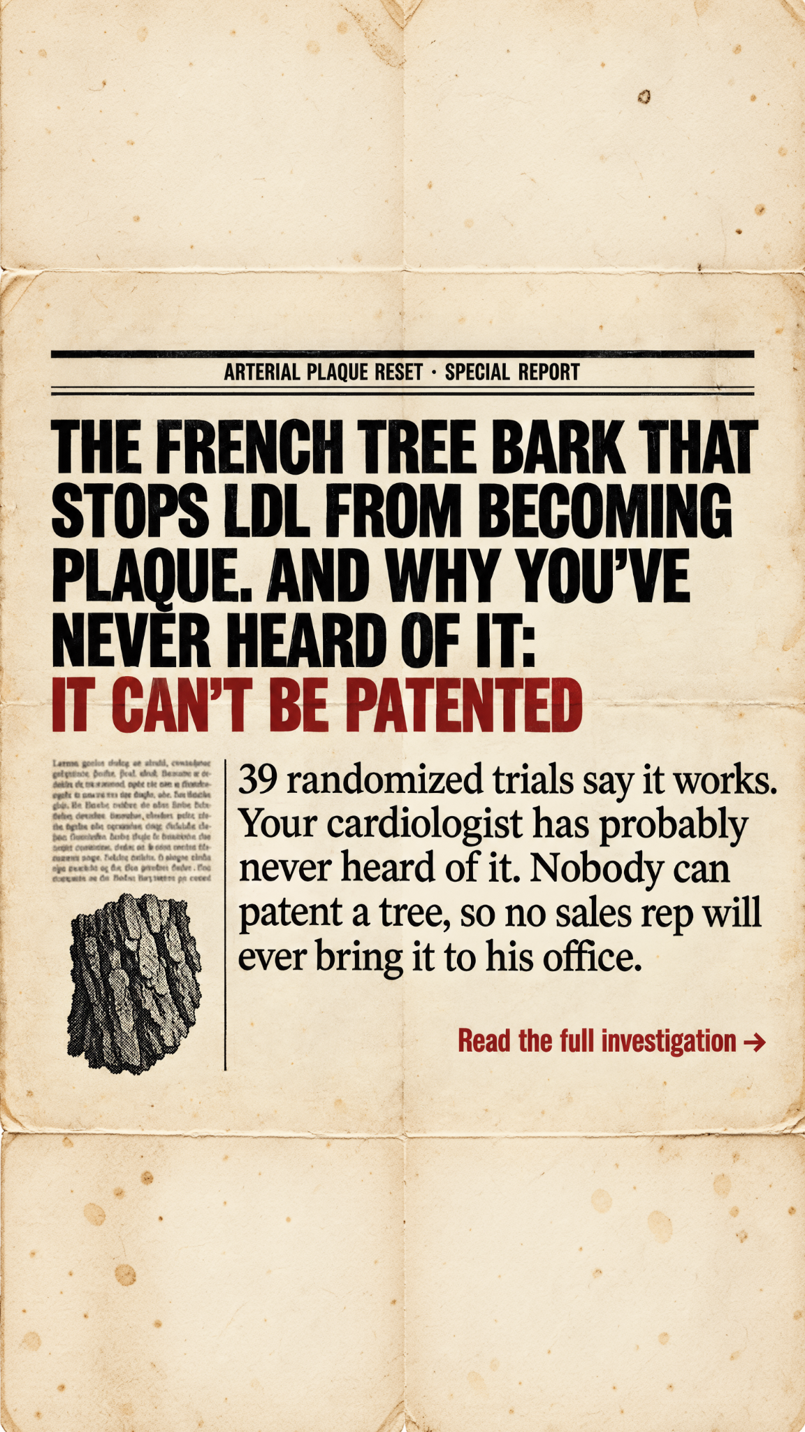 The Longevity Edit Facebook ad: Support your heart health the natural way