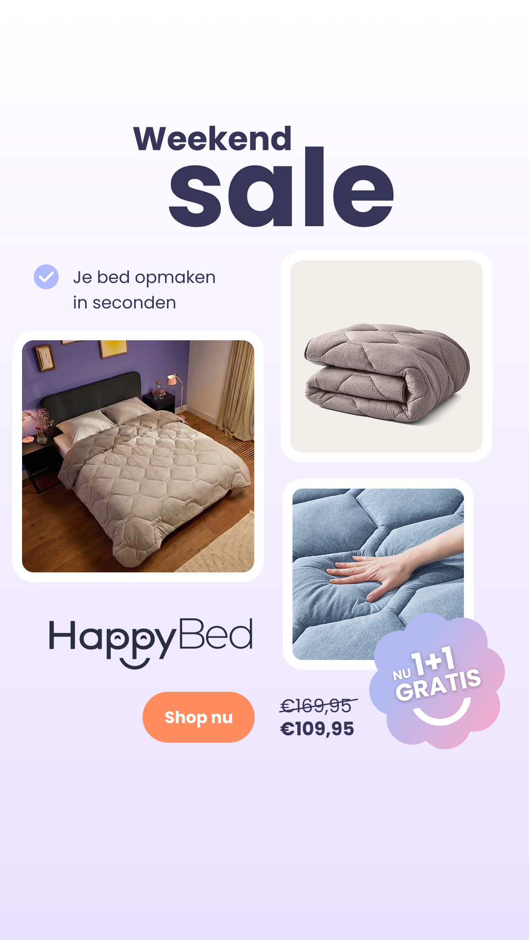 HappyBed Facebook ad