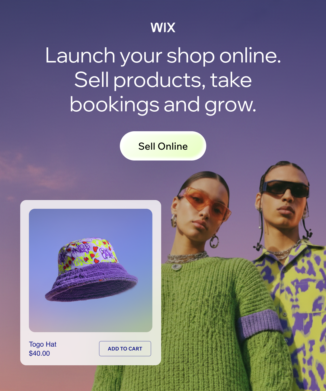 Wix Facebook ad