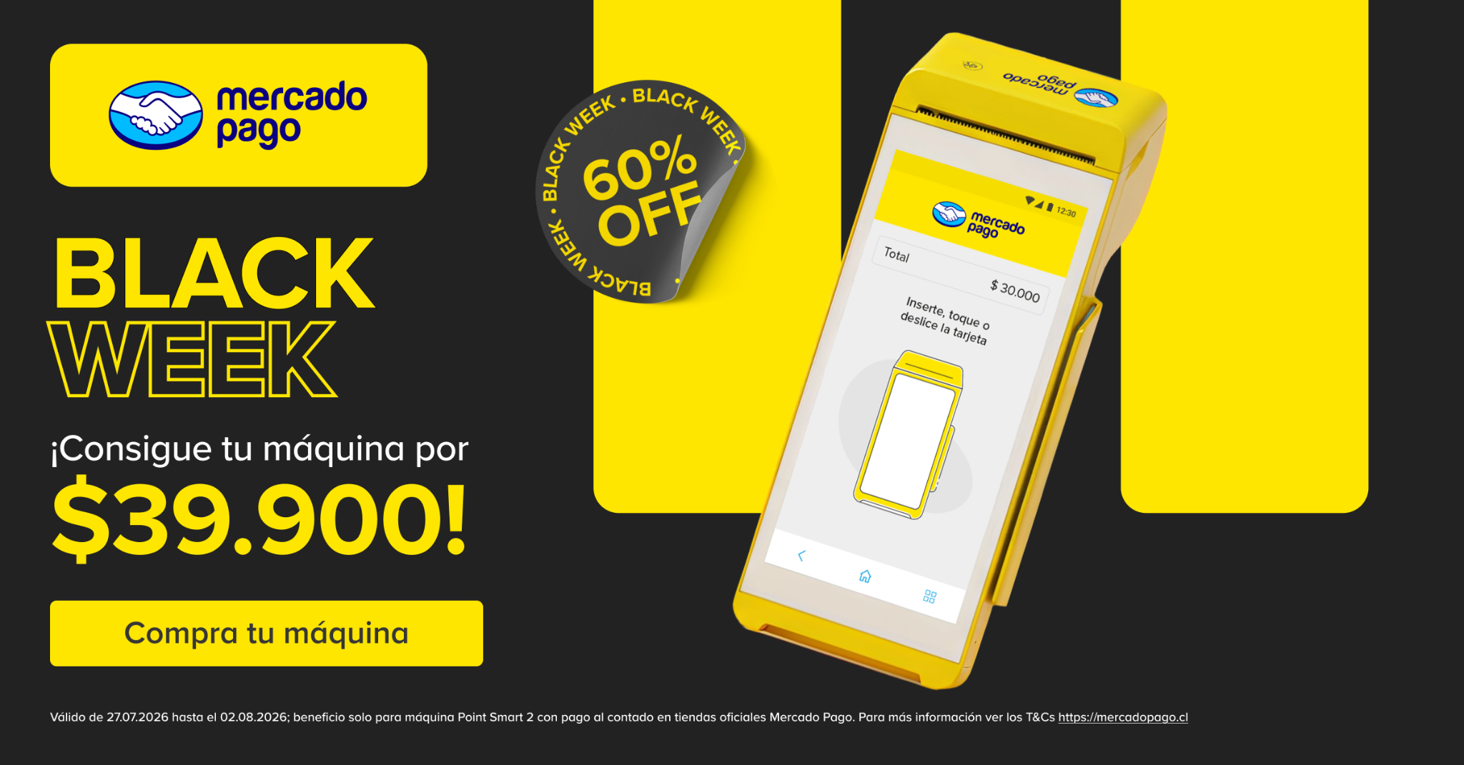 Mercado Pago Facebook ad from Jul 27, 2026