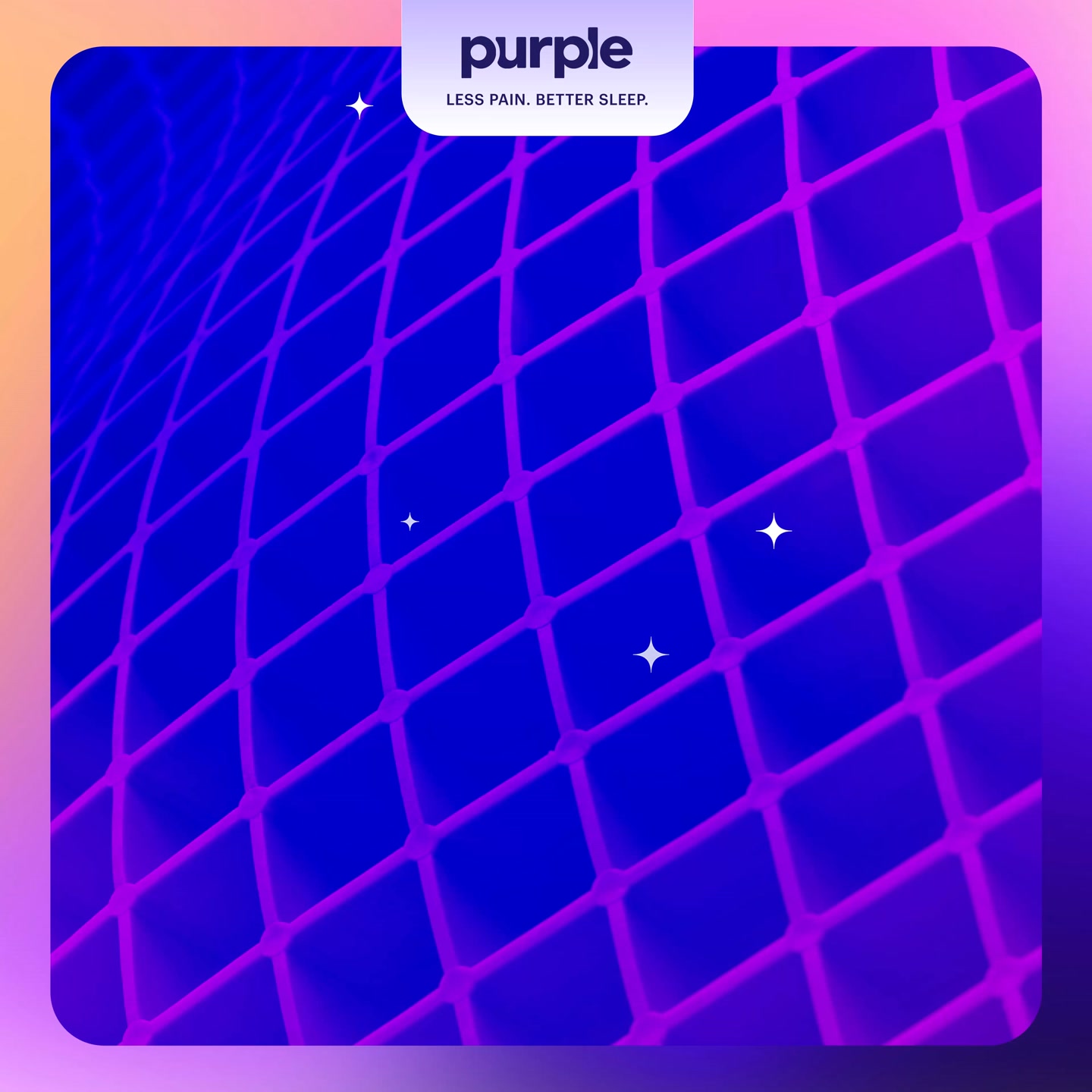 Purple Facebook ad: Get Hooked on Better Sleep