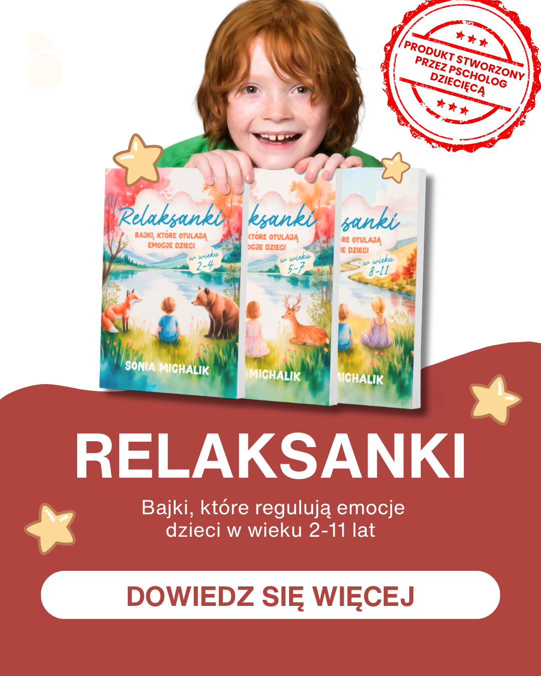 Relaksanki - bajki, które otulają emocje dzieci 2-11 lat Facebook ad