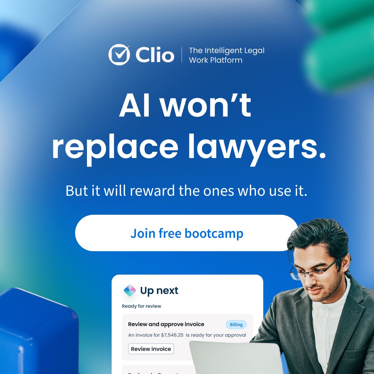 Clio - Cloud-Based Legal Technology Facebook ad