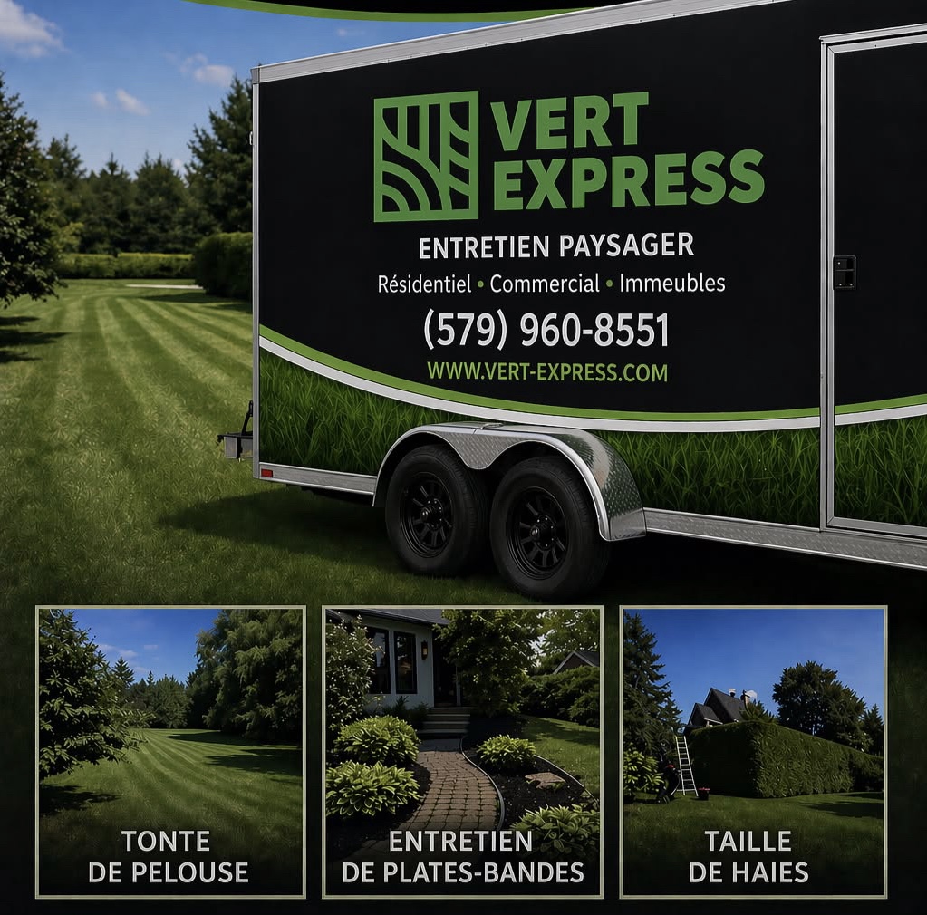Vert Express Facebook ad: Entretien paysager