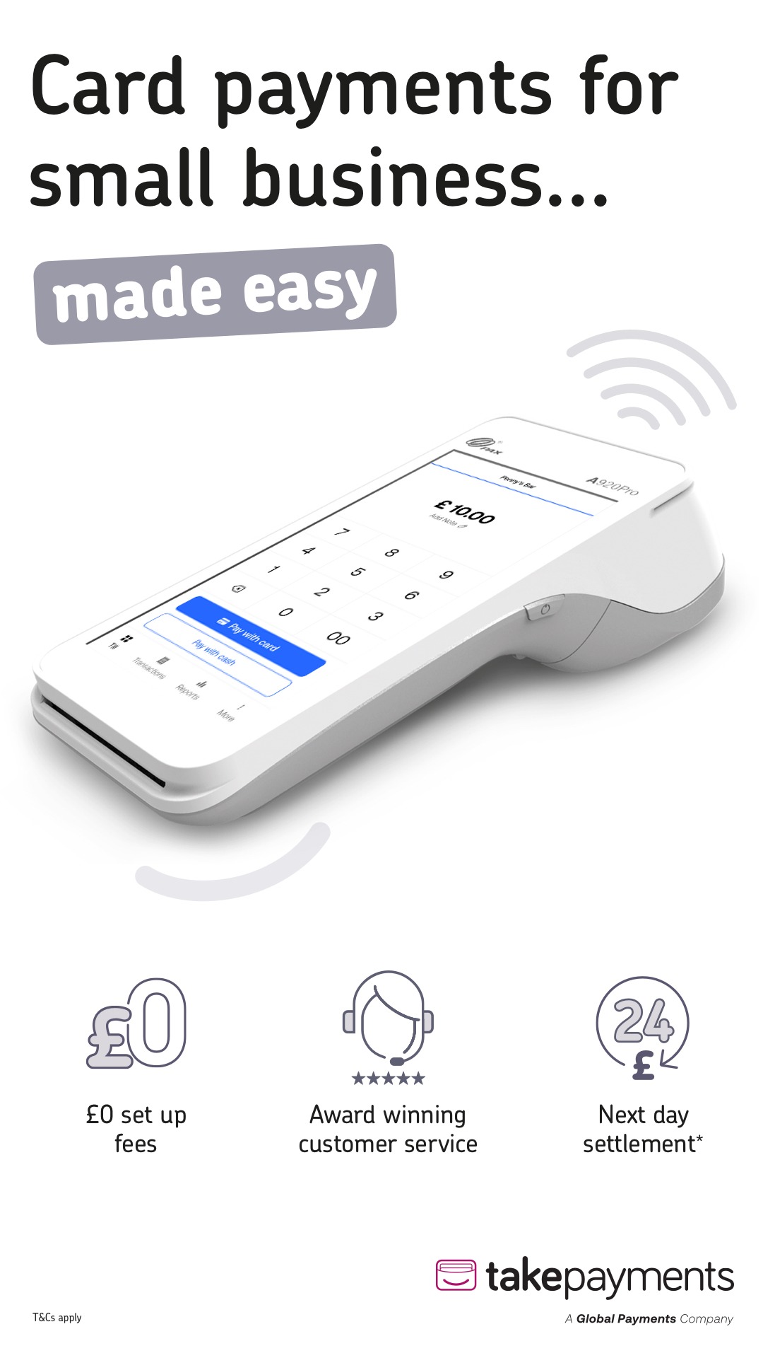 takepayments Facebook ad