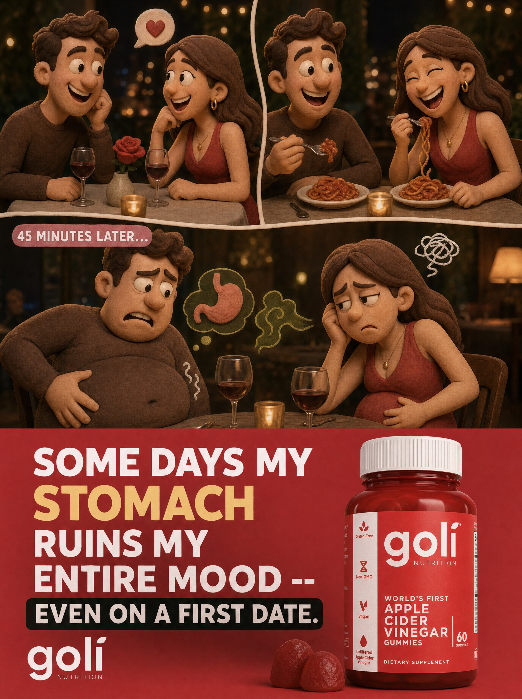 Goli Facebook ad: OVER 60% OFF + 100% FREE Shipping