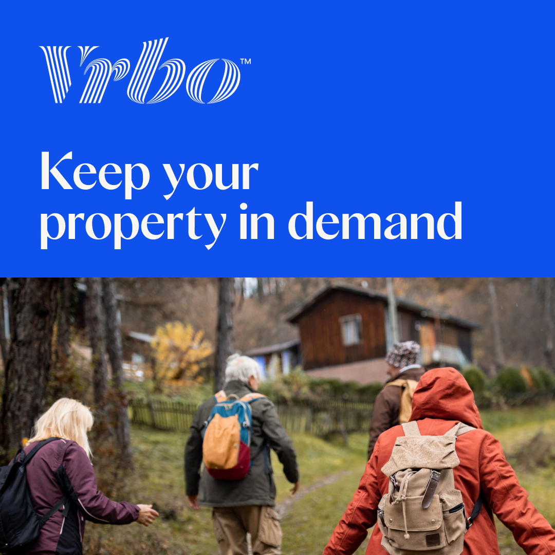 Vrbo Facebook ad from Aug 27, 2026