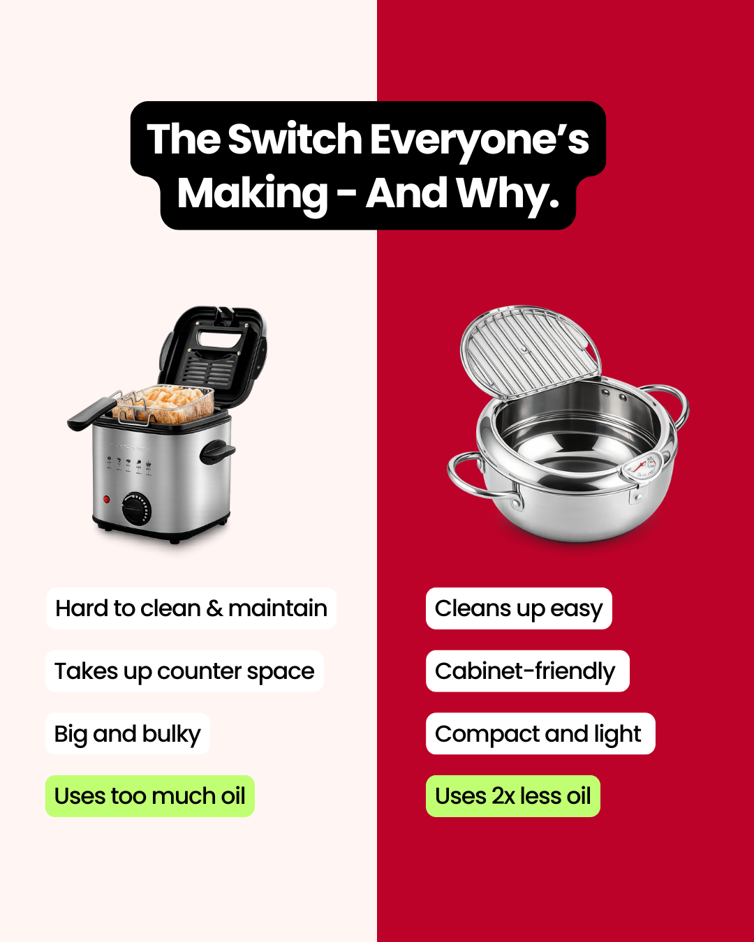 Jouvane Facebook ad: Ditch the Bulky Fryer