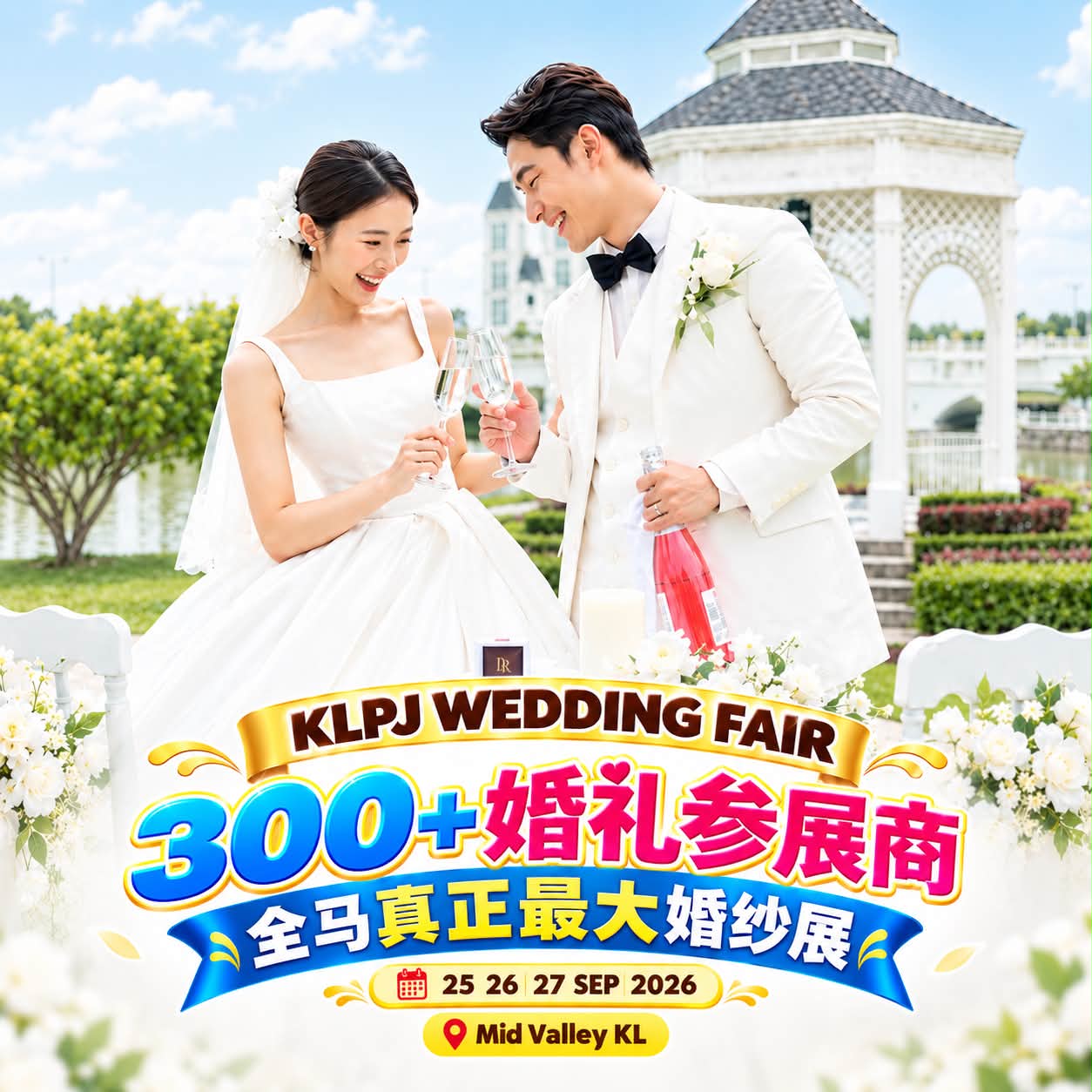 吃货出闸咯 Facebook ad: 9月25, 26 & 27日 今年最后一场 KLPJ Wedding Fair…